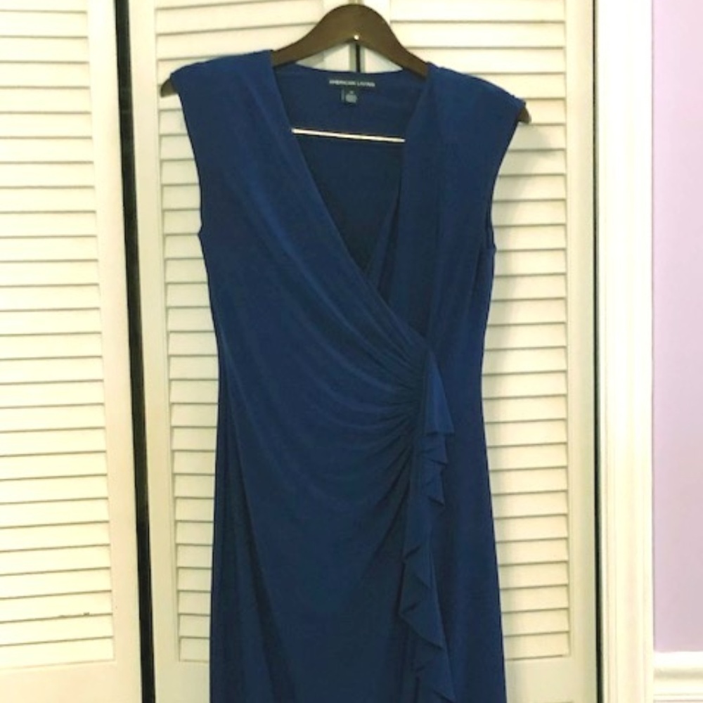 Gorgeous, Royal Blue, Capped Sleeve Dress-Size 10